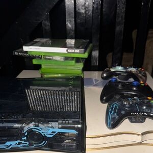 Black and Blue Gaming Console with Striking Design